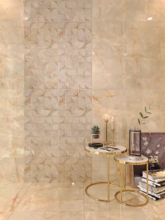 Akik Glossy Beige Floor Tile 60×60