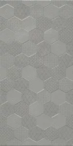 Grafen Matte Grey Hexagon Decor 30x60