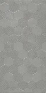 Grafen Matte Grey Hexagon Decor 30×60