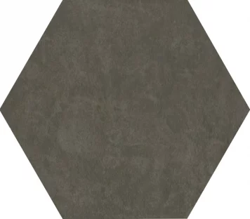 Hexagon Matte Black Floor Tile 17,5×20