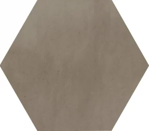 Hexagon Matte Taupe Floor Tile 17,5x20