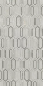 Luna Glossy Bone Grey Mix Decor 40x80