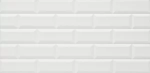 Millennium Glossy White Wall Tile 30x60
