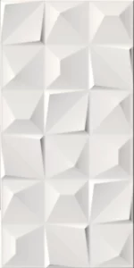 Natte Glossy White Prizma Decor 30x60
