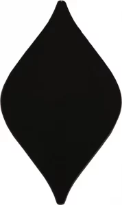 Orientile Glossy Black Aya Wall Tile 11,5x20