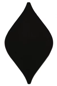 Orientile Matte Black Aya Wall Tile 11,5x20