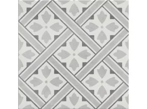 Ornament Matte Grey Geometrik Glazed Granite 33x33