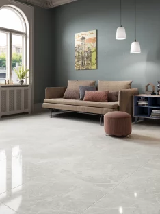 Sense Glossy White Floor Tile 60×60