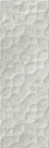 Sanremo Glossy White Flower Decor 30x90