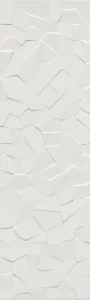 Wabi Matte White Shiro Crystal Decor 33x110