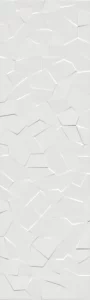 Wabi Glossy White Shiro Crystal Decor 33x110