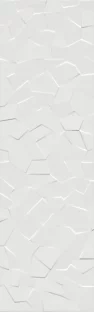 Wabi Glossy White Shiro Crystal Decor 33×110